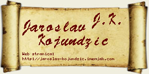 Jaroslav Kojundžić vizit kartica
